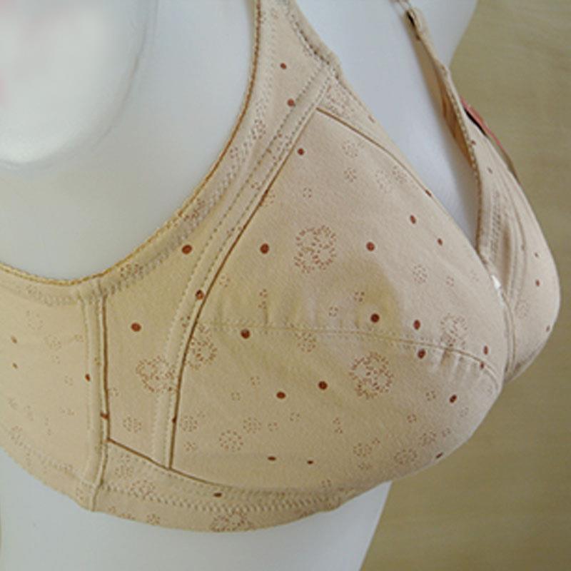 纯棉大码大罩杯文胸妈妈无钢圈薄款胸罩中老年人全棉里料大号乳罩