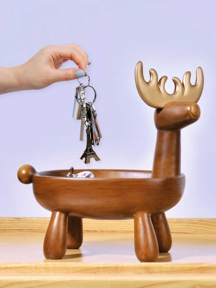 钥匙收纳摆件鞋柜门口毛巾样板房手表首饰办公桌摆件