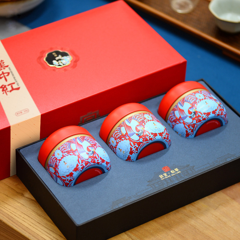 罗氏茶叶特产罗帐岭陕西汉中红茶蜜香型高山工夫红茶茶叶礼盒108g