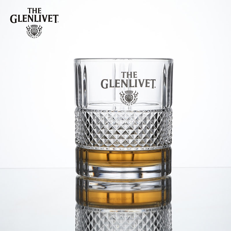 Glenlivet格兰威特限定制酒杯/中古北欧ins威士忌杯洋酒水晶杯子