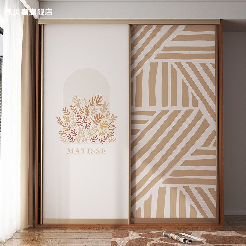 推拉门衣柜贴纸