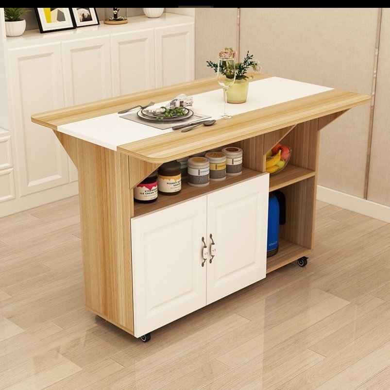 餐桌柜子一体多功能移动出租房料理现代茶几经济型折叠桌