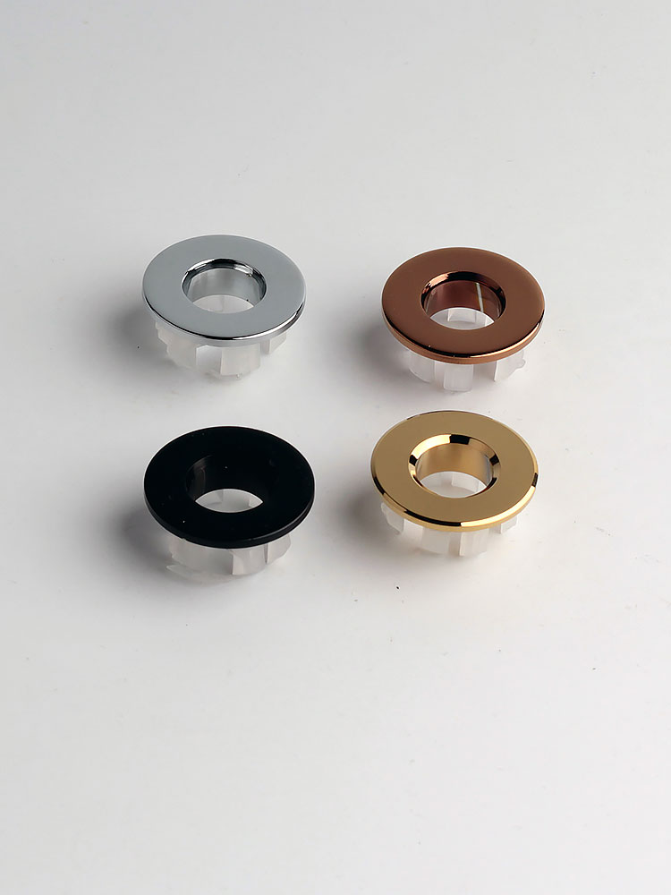 全铜面盆溢水口装饰盖洗脸盆溢水孔陶瓷洗手盆配件溢水环全铜镀铬