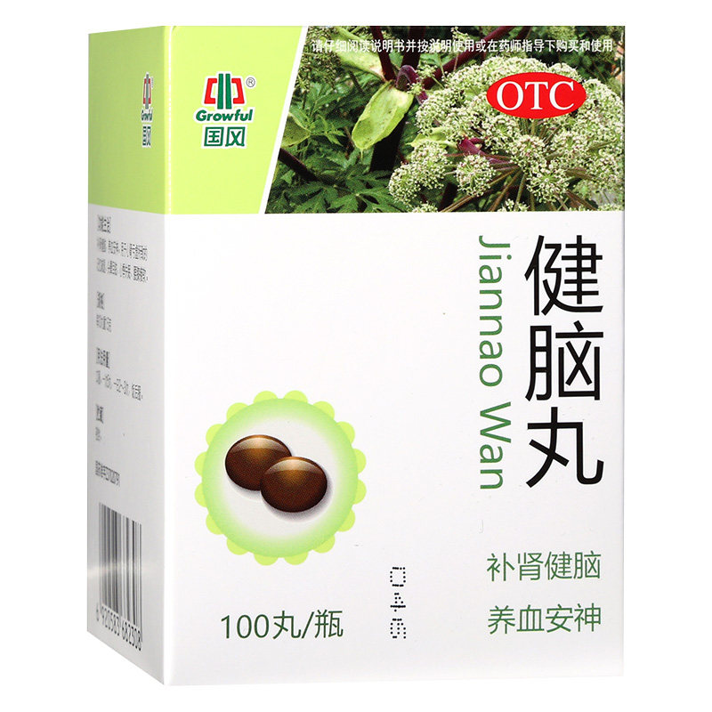 growful/国风健脑丸 0.15g*100丸*1瓶/盒 补肾健脑 养血安神