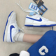 Nike/耐克 Dunk Low 蓝白男女子运动复古经典低帮板鞋 DV0831-104