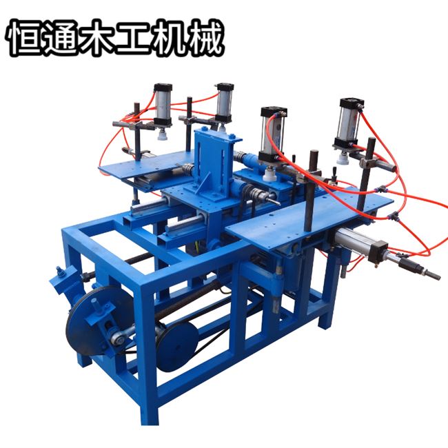 木工机械打眼机设备工业家具榫眼打眼开榫机双轴半双端自动打孔机