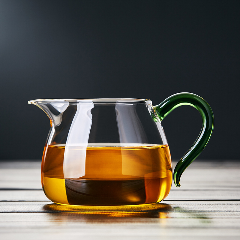 玻璃公道杯加厚耐热茶漏套装家用单个茶滤日式茶海分茶器茶具配件
