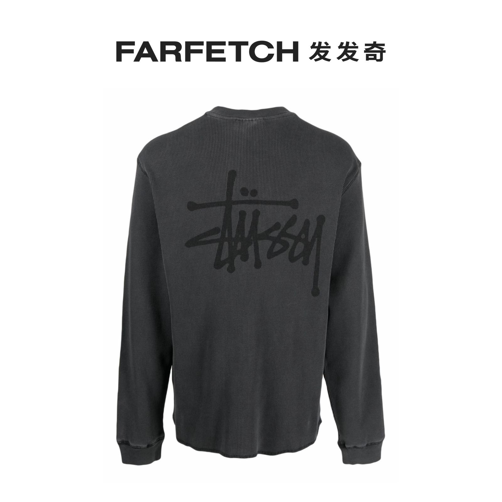 Stussy男士logo印花圆领卫衣FARFETCH发发奇