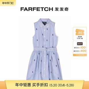 Ralph Lauren童装Polo Pony 刺绣无袖连衣裙FARFETCH发发奇