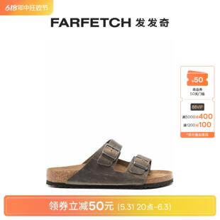 Birkenstock男士Arizona 皮质凉鞋FARFETCH发发奇