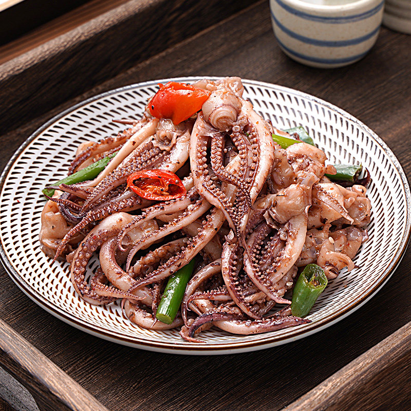 【4件129元】味知香预制菜铁板鱿鱼须300g半成品菜小炒年货年夜饭