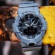 卡西欧Casio G-SHOCK雾霾蓝防水夜光双显男女石英表GBA800UC-2A