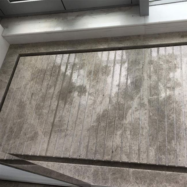 天然大理石淋浴房底座拉槽浴室防滑基座挡水条地面新宇石材