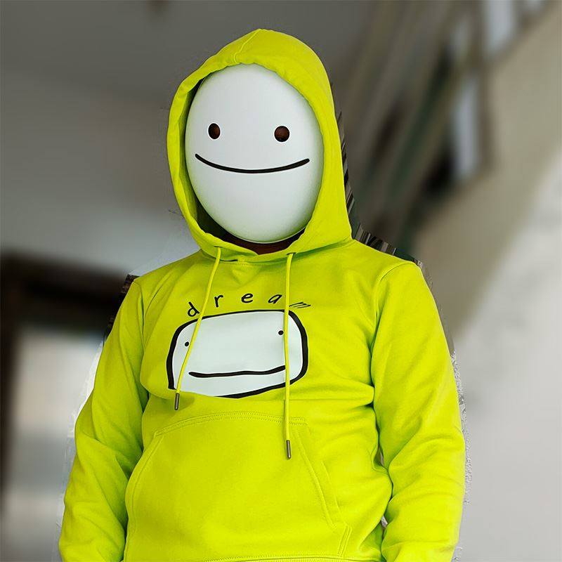 dream面具我的世界同款周边微笑笑脸梦想儿童成人游戏抖音网红.