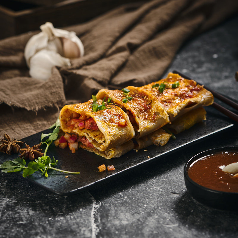 烤冷面片家庭装东北正宗烤冷面皮家用小吃送东北烤冷