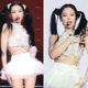 blankpink女团jennie金智妮同款打歌服 白色重工钉珠爵士表演出服