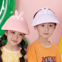 儿童遮阳帽夏季防晒帽女童男童宝宝小孩防紫外线空顶太阳帽子凉帽