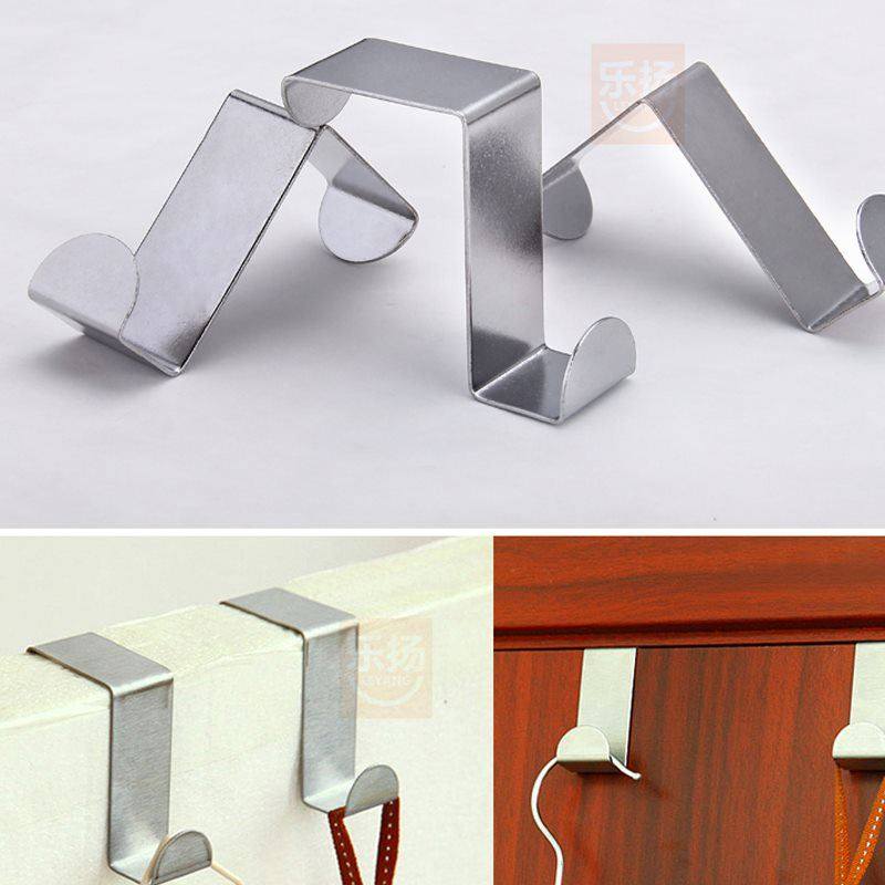 钩子小号单钩门背式挂钩免打孔卫生间不锈钢大号门钩s型勾ss钩