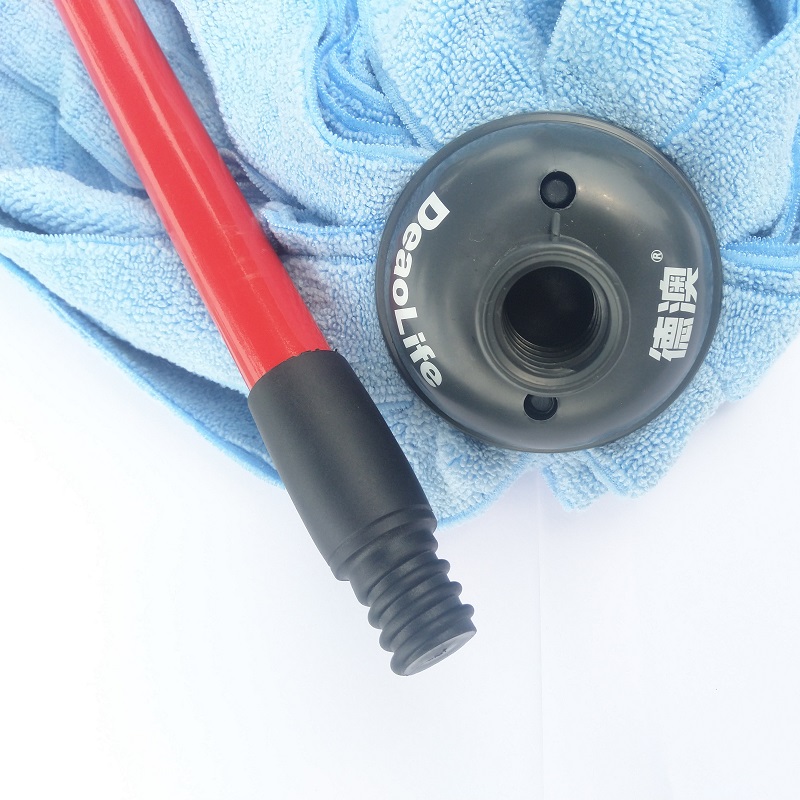 lj超细纤维布拖把杆配件 美式螺纹拖把伸缩杆 美式大螺纹通用杆