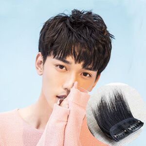 假发男垫发片男士头顶发根补发片隐形蓬松迷你假刘海