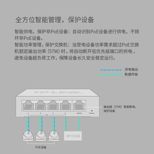 TP-LINK poe交换机 交换机千兆 交换机8口千兆 16口千兆交换机 24
