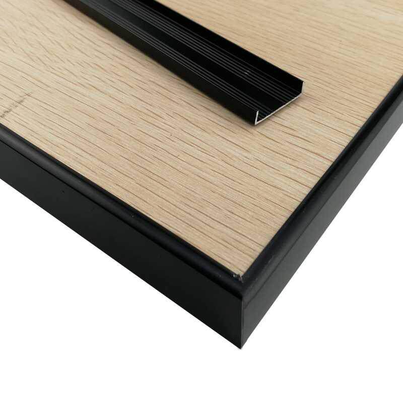 边条收口柜门免漆板包生态封边条铝合金磨砂黑色塑胶封边条