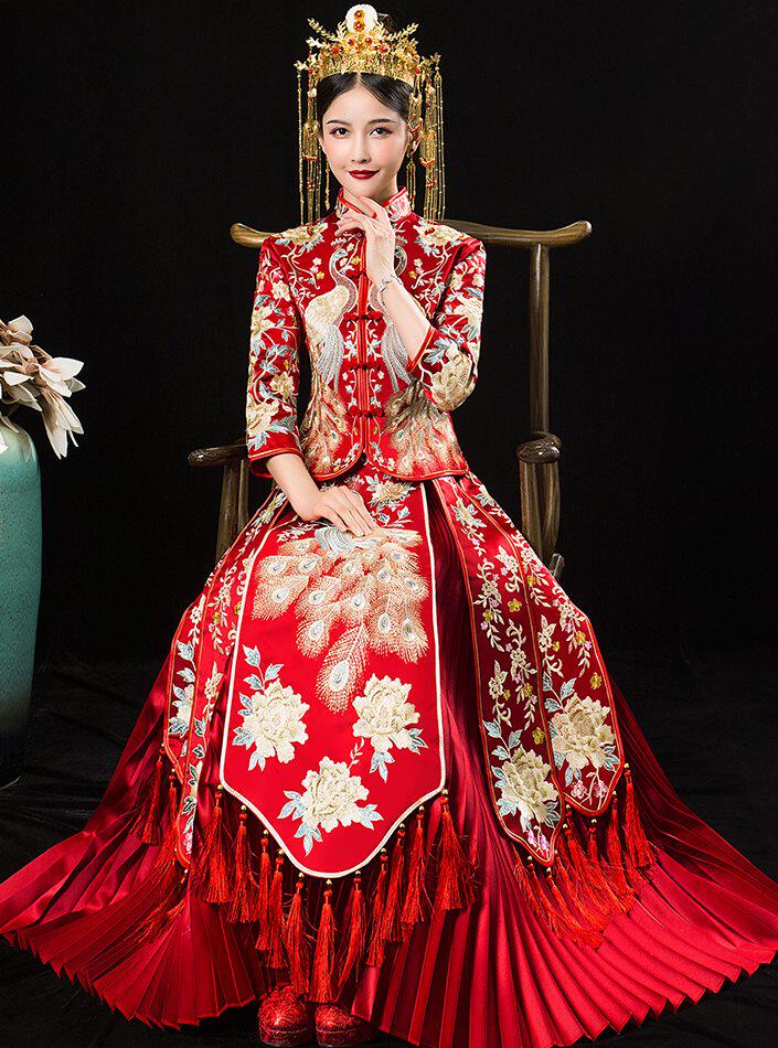 新娘礼服结婚孕妇冬季