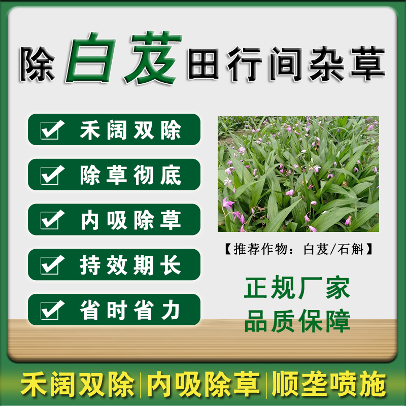 白芨专用除草 除草烂根剂正品一扫光 石斛地苗后除草剂套装禾阔双