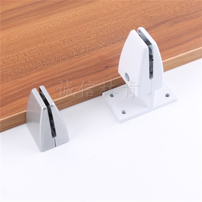 xy办公桌面玻璃屏风夹配件隔断木板连接固定夹铝合金挡板隔板夹子