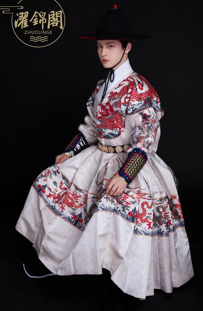 濯锦阁非古装传统汉服锦衣卫曳撒贴里妆花织锦飞鱼服-分码现货