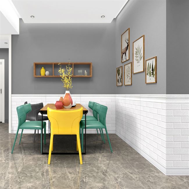 装饰立体壁纸自粘墙纸3d墙贴客厅墙裙幼儿园卡通泡沫护墙防水贴纸