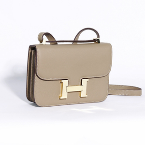 2021迷你康康包h扣空姐包mini小方包头层真皮女包单肩斜挎手拿包