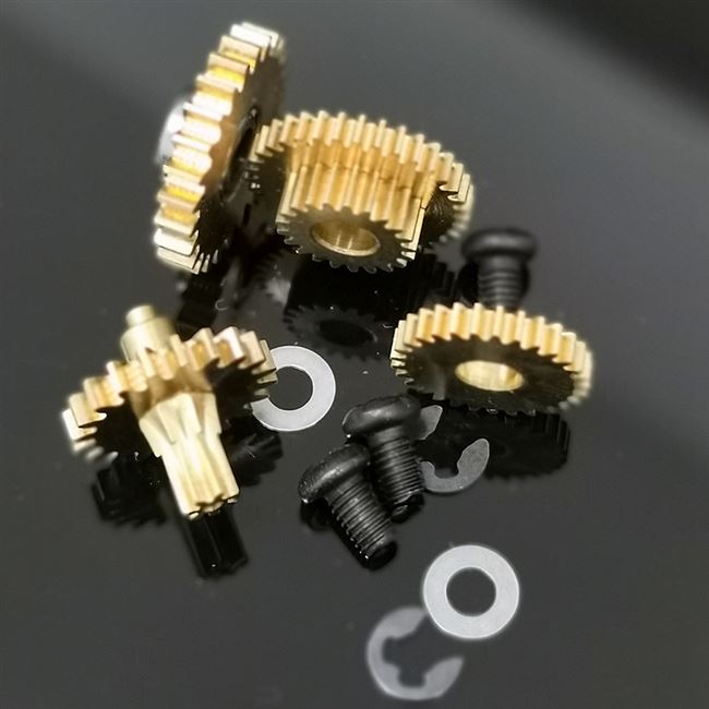 黄铜齿轮韵升30音手摇diy纸带八音盒音乐盒塑料齿轮维修服务配件