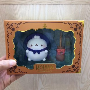 韩国正版molang萌浪兔土豆兔夏日款潮玩盲盒可爱迷你公仔桌面摆件