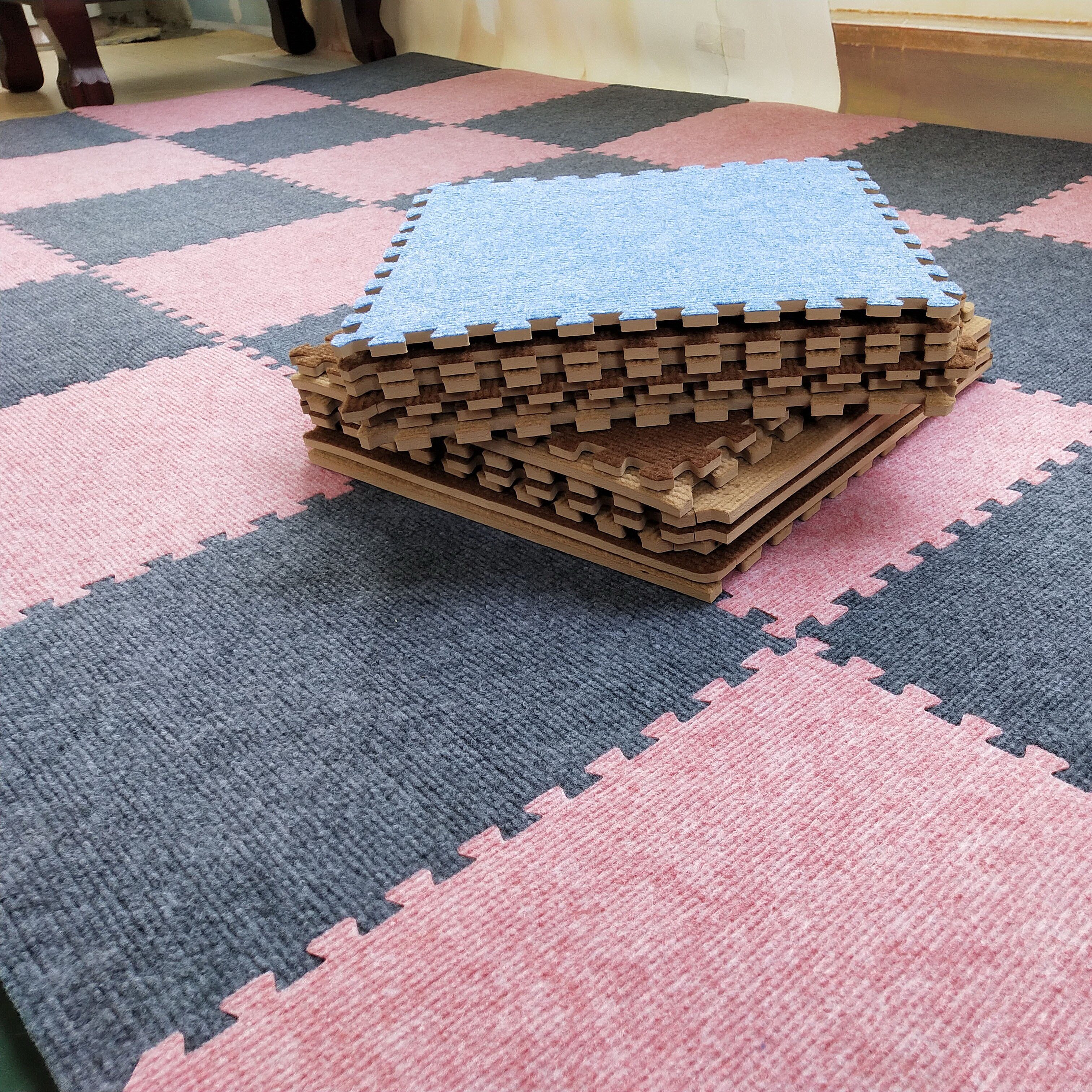 地毯拼接房间铺垫垫子卧室地满客厅铺网机拍照地垫