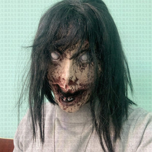 猫脸面具恐怖图片