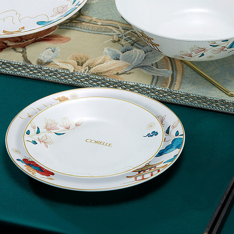 美国原装进口corelle康宁餐具耐热玻璃汤碗饭碗盘子游园散餐