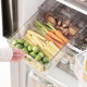 冰箱抽屉式收纳盒家用多功能沥水冷冻食品保鲜盒大容量叠加收纳箱