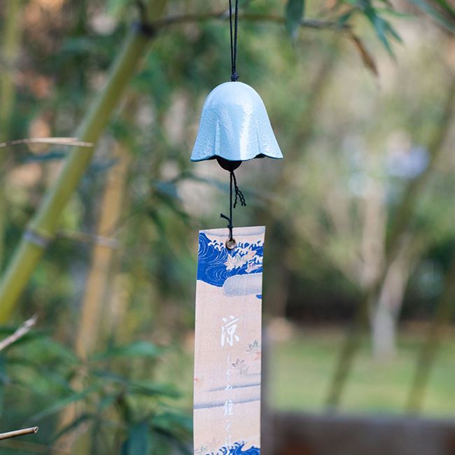 古风日式南部铸铁风铃花日本和风复古金属门窗挂饰可爱创意礼物