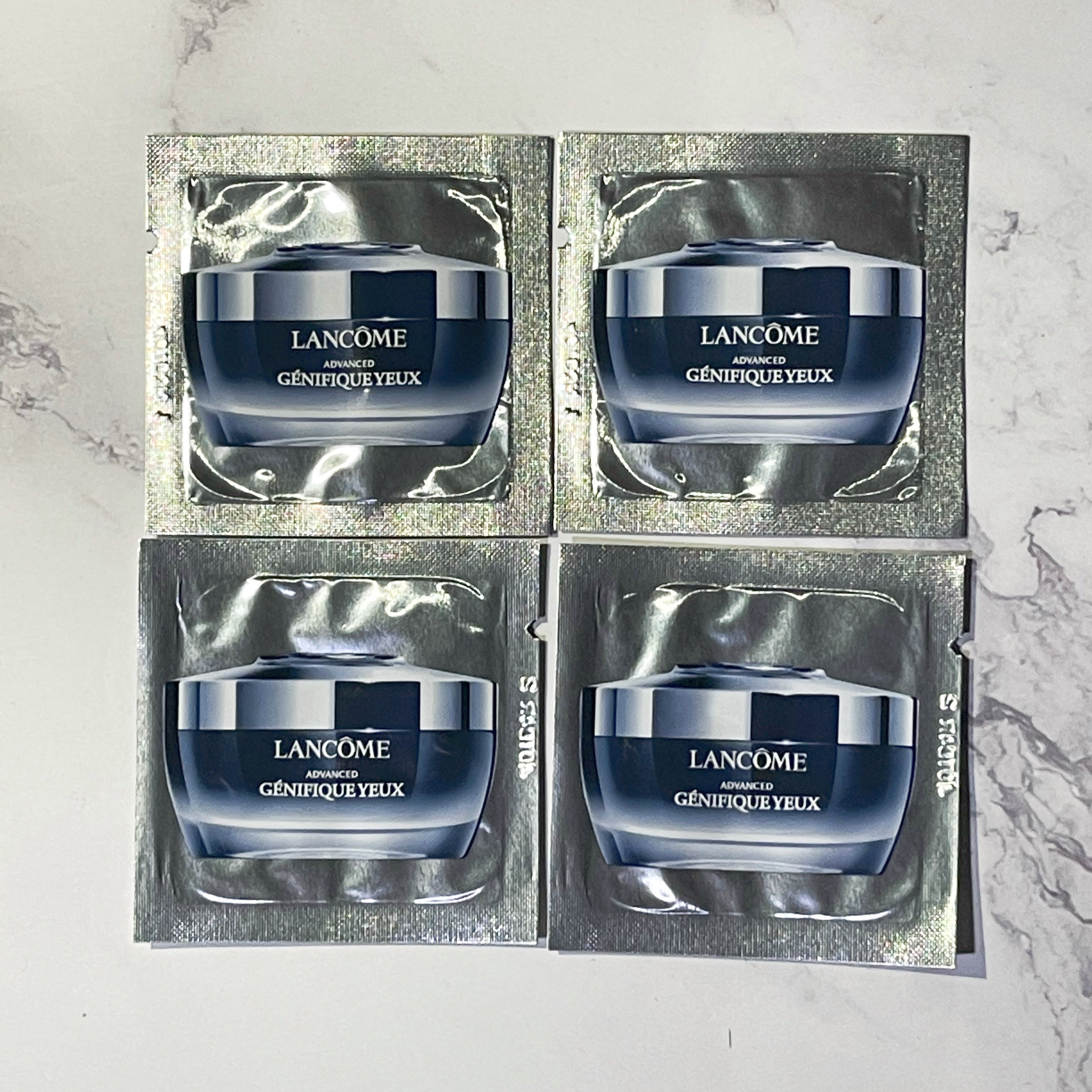 10片价包邮兰蔻肌底精华焕亮眼霜1ml小黑瓶发光眼小样抗皱去细纹