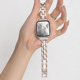 适用iwatch8苹果s9手表applewatch9金属S10表带s8高级感10女S7可爱S6夏5代新款创意SE小众个性钢带运动智能
