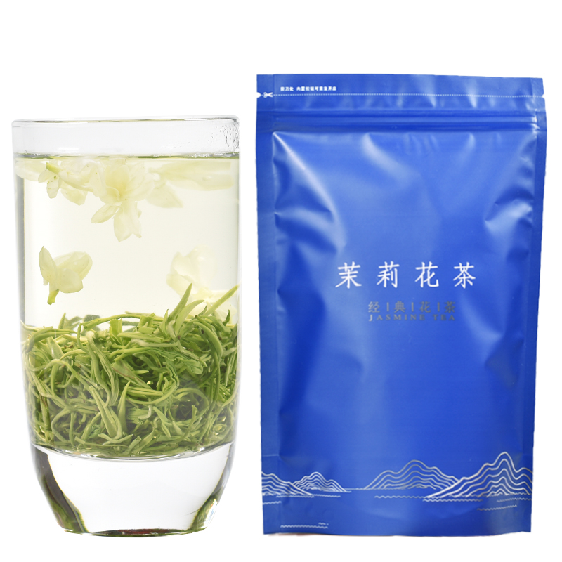 第一道飘雪茶叶 茉莉花茶特级浓香型散装250克 四川茉莉花茶