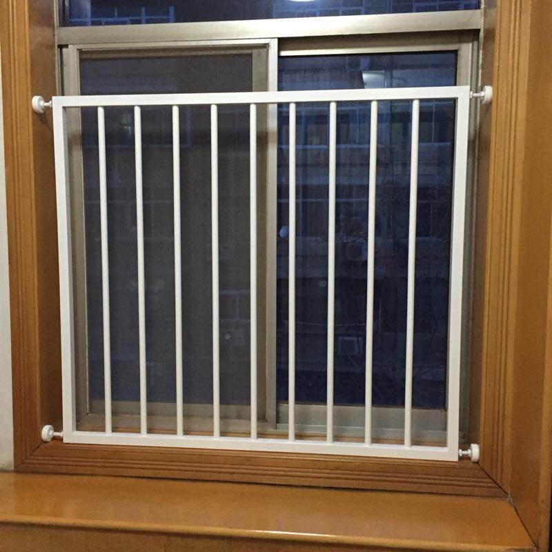 儿童防护窗免打孔飘窗阳台安全窗高层推拉窗铝合金防护栏可拆卸