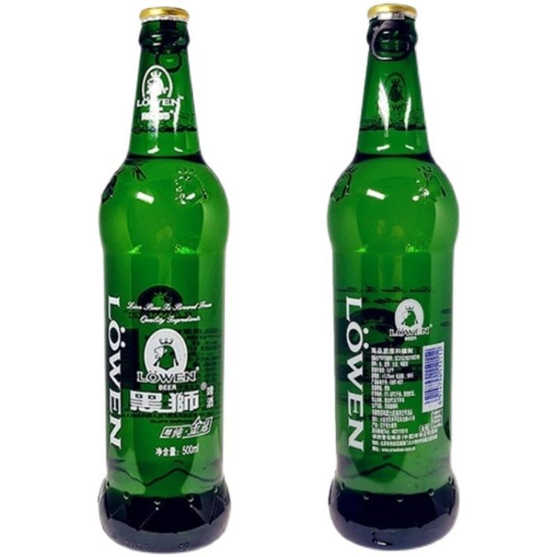 雪花黑狮金冠啤酒9° 500ml*6瓶酿精品啤酒拉盖啤酒