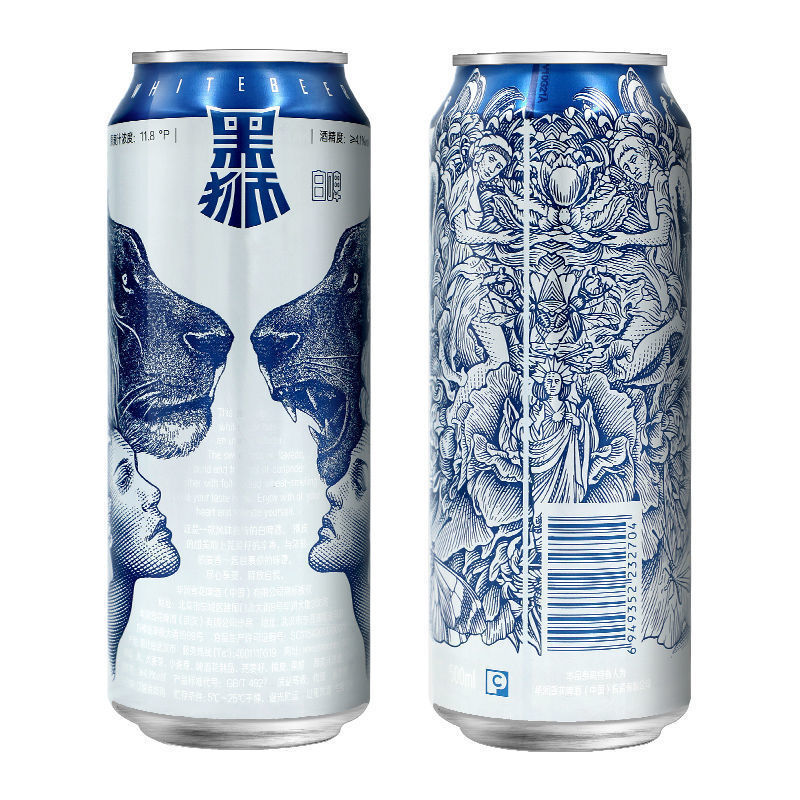 正品特价雪花黑狮白啤11.8度500ml*12听世界杯小酌聚会啤酒包邮