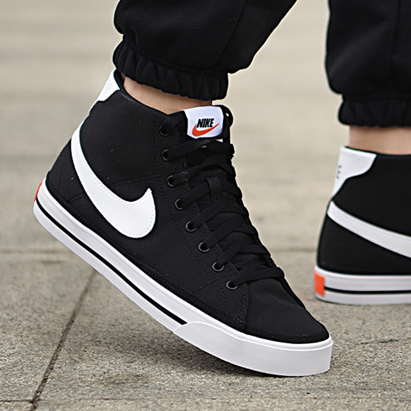 nike耐克高帮男鞋官网旗舰正品运动鞋夏季新款帆布鞋透气休闲板鞋