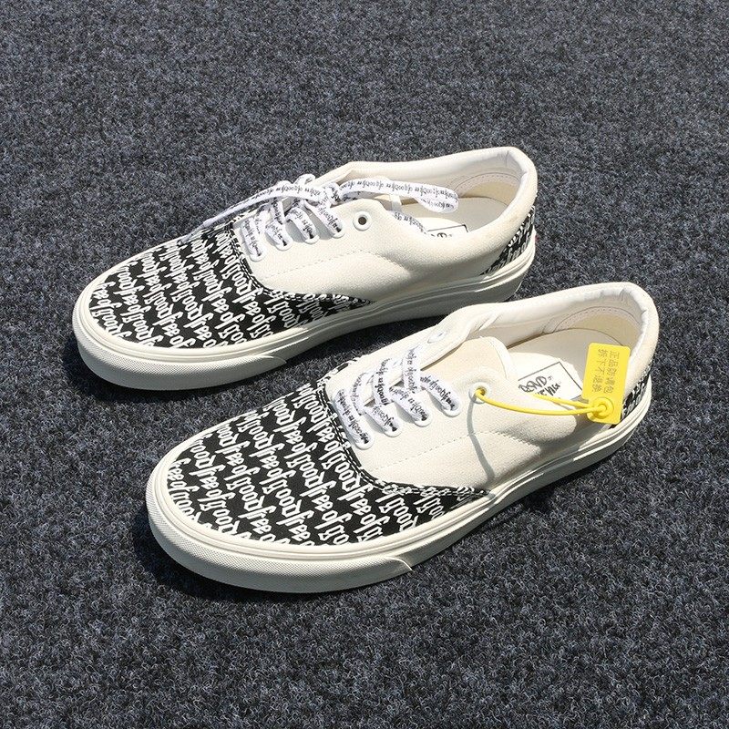 今年神仙款~fog半印鞋子男鞋帆布鞋大码休闲潮板鞋夏季