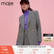 Maje Outlet女装时尚复古挺阔垫肩收腰西装西服外套MFPVE00416