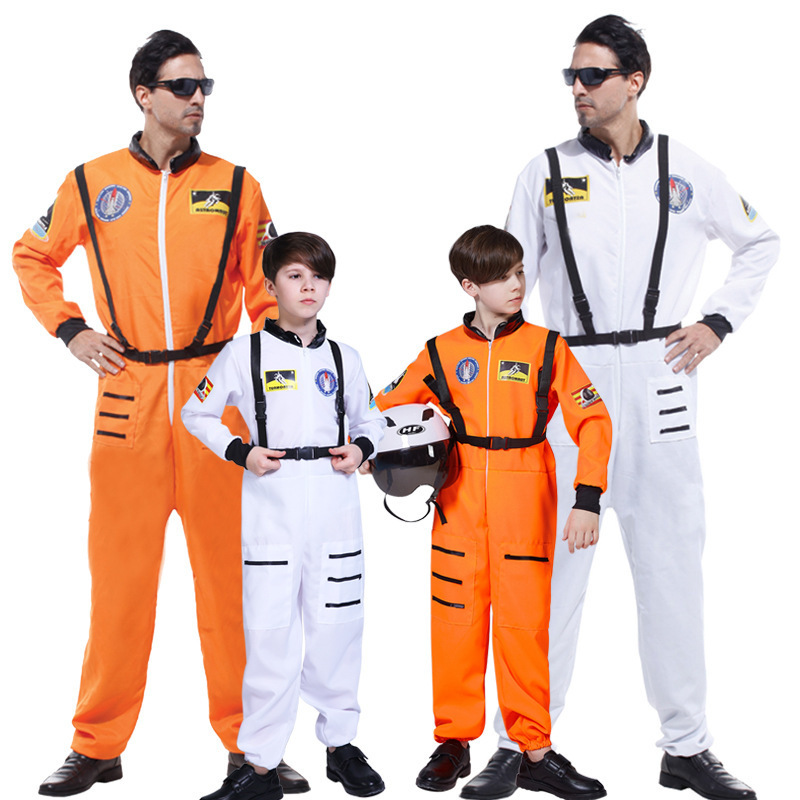 万圣节cosplay成人儿童表演服装宇航员服装航天员连体衣服扮演服