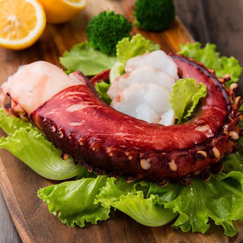 章鱼粒 新鲜_【萌北北】大章鱼足新鲜冷冻超大巨型八爪鱼足片可切粒